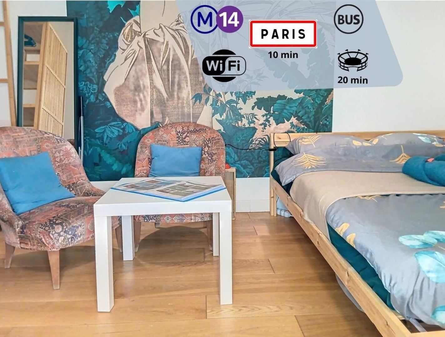 Le Chic Audonien - Cozy Nest Before Gates Of Paris - Access From Cdg & Orly Airports - Wi-Fi - Smart Tv Leilighet Saint-Ouen  Eksteriør bilde